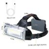 LED Work Headlamp 3 Lighting Modes Rechargeable Headlights IP65 Waterproof Rotatable Headlights For Cycling Hiking Rescuing Camping