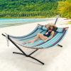 2-Person Hammock Stand with Carrying Bag for Yard