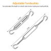 Sun Shade Sail Hardware Kit Stainless Steel Canopy Installation Kit Fixing Accessory