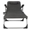 Beach Folding Chaise Lounge Recliner with 7 Adjustable Positions