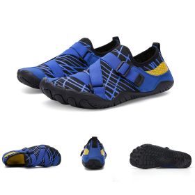 Fitness Yoga Outdoor Large Size Hiking Shoes (Option: A026 blue-41)