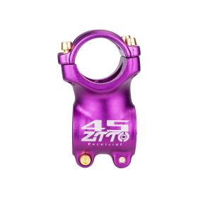 Mountain Bike Stem, Road Bike, Bicycle, Plus Or Minus 7 Degrees 31.8Mm Color Stem (Color: Purple)