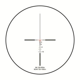 Maku metal sight 4x32 eating chicken outdoor sports quadruple lens (Option: HY9113 1style)