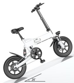 14 Inch Electric Bicycle Lithium Electric Bicycle (Option: 36V5.2AH-White)