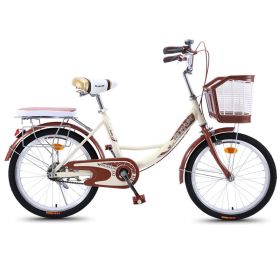 Adult cycling women's adult lightweight commuting for men and women (Option: 20inch coffee)