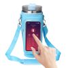 Water Bottle Carrier Bag with Touch Screen Phone Pocket for Stanley 40oz Tumbler