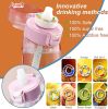 Fruit Fragrance Water Bottle, Scent Water Cup, Flavor Pods for Water Bottle 650ML