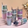 Random Color Delivery Diamond Paint Ice Cup Stainless Steel Cup Car Travel Insulation Cold Coffee Cup Water Bottle