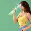 Outdoor Sports Fitness Travel Water Bottle Straight Drink Spray Water Bottle