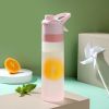 Outdoor Sports Fitness Travel Water Bottle Straight Drink Spray Water Bottle