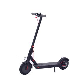 Electric Scooter Adult Model 8.5 Inch Foldable Portable Mobility Scooter Aluminum Alloy Scooter (Option: Black-6.0AH-220V US)