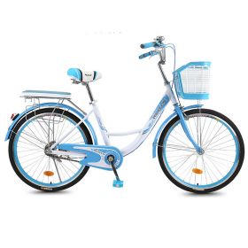 Adult cycling women's adult lightweight commuting for men and women (Option: 24inch Sky blue)