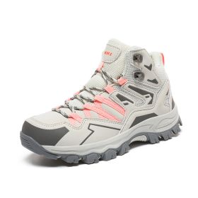 Hiking Same High-top Outdoor Shoes Sneaker (Option: Pink-40)